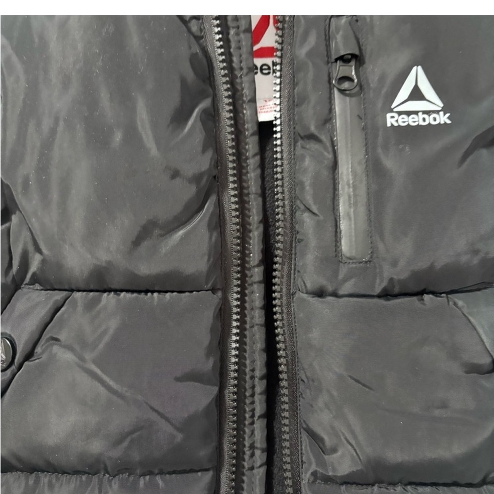 EUC Reebok Black Puffer Coat/Bomber Jacket Toddler Size 12M - Picture 7 of 7